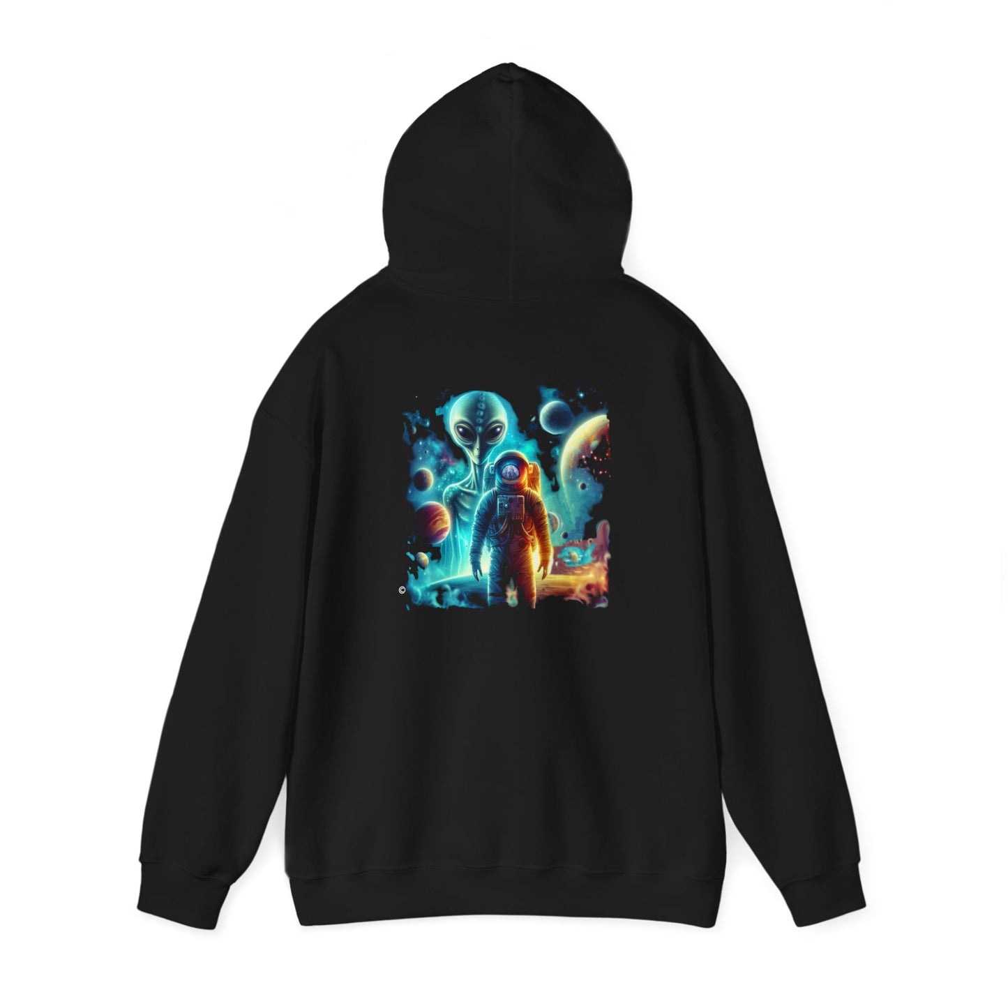 Earth Visitor Hoodie, Unisex Gildon Heavy Blend™ Hooded Sweatshirt