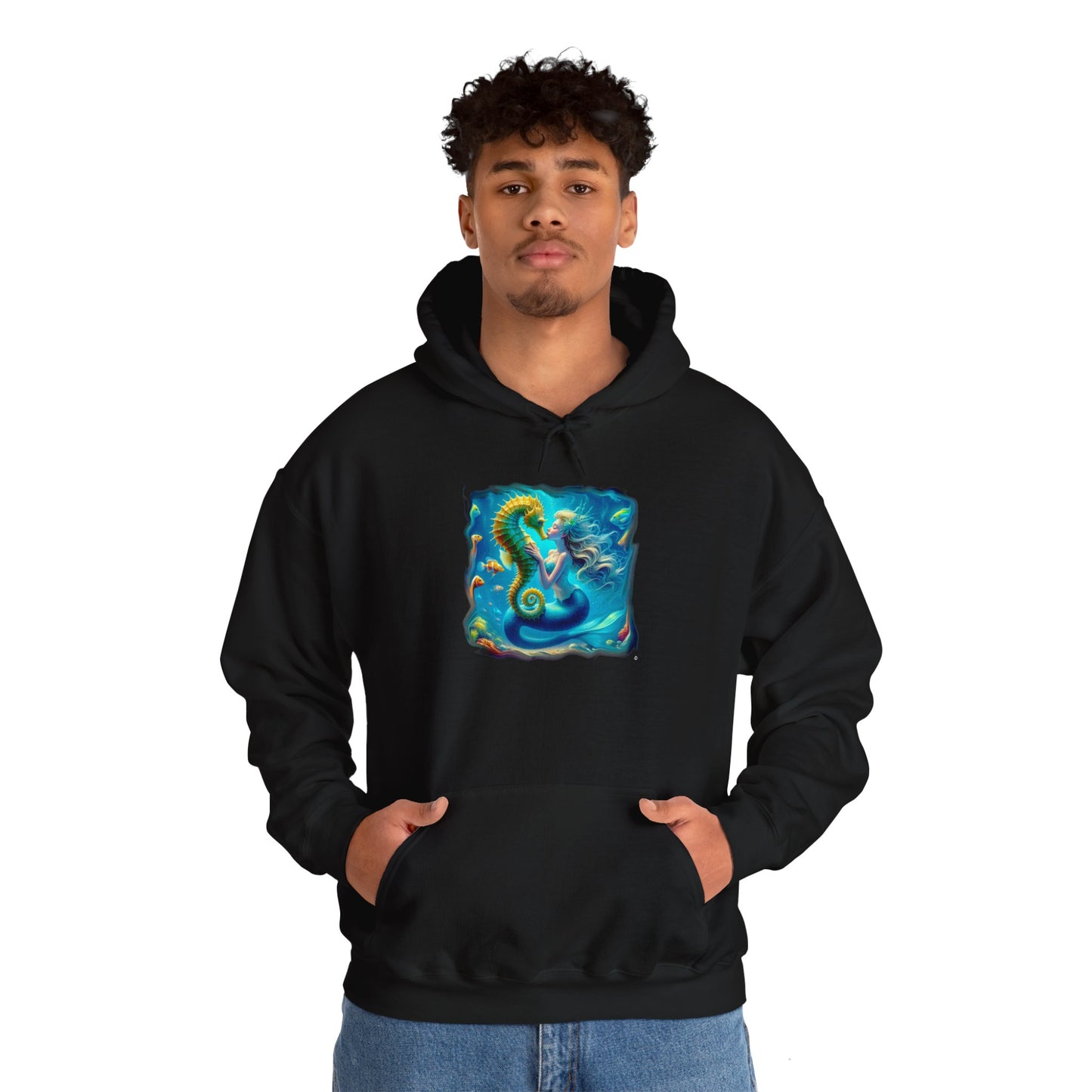 Little Sea horse Hoodie, Unisex Gildon Heavy Blend™ Hooded Sweatshirt