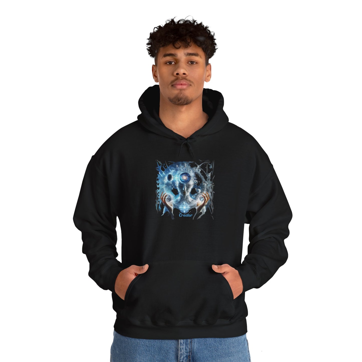 Space Creator Hoodie, Unisex Gildon Heavy Blend™ Hooded Sweatshirt