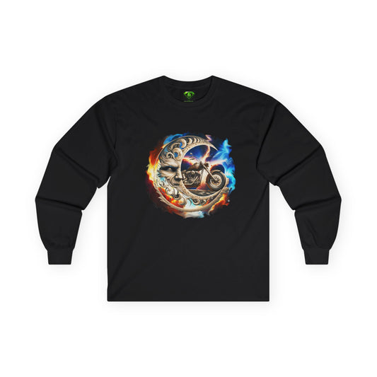 Space Bike Long Sleeve T-shirt, Unisex Tees,