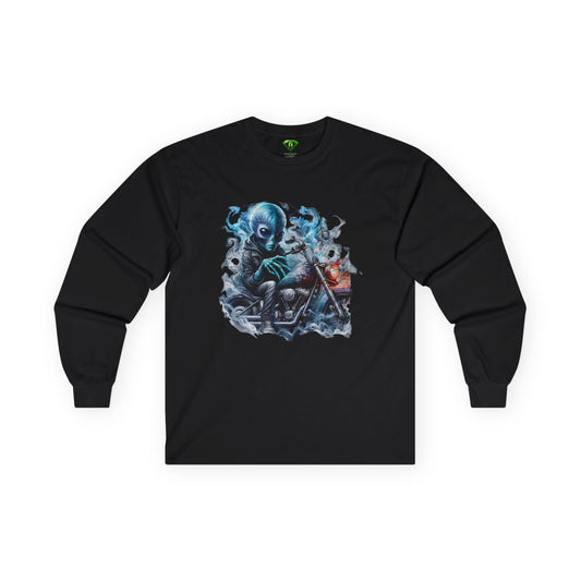 Way Cool Alien Long Sleeve T-shirt, Unisex Tees,