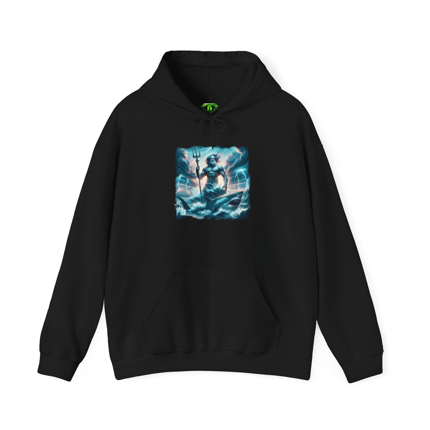 Neptunes Shark Hoodie, Unisex Gildon Heavy Blend™ Hooded Sweatshirt