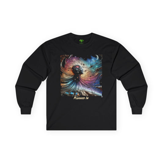 Plugged In Long Sleeve T-shirt, Unisex Tees,