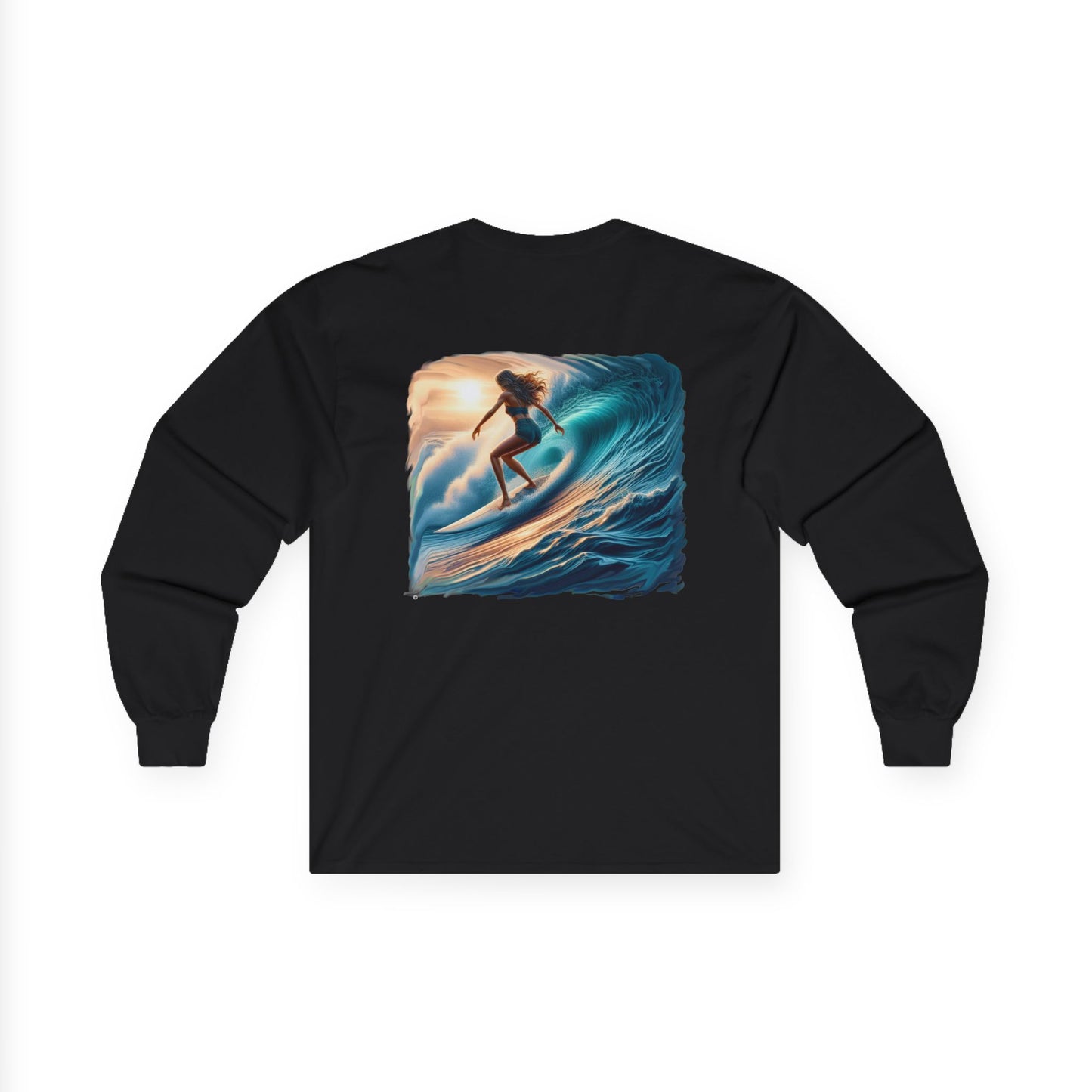 Wave Rider, Long Sleeve T-shirt, Unisex Tees,