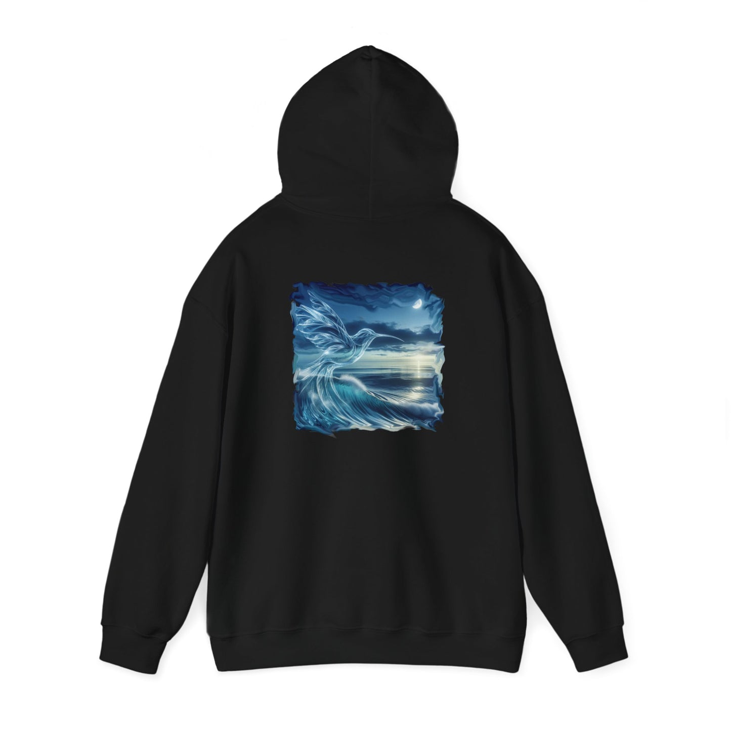 Humming Bird Wave, Unisex Gildon Heavy Blend™ Hooded Sweatshirt,