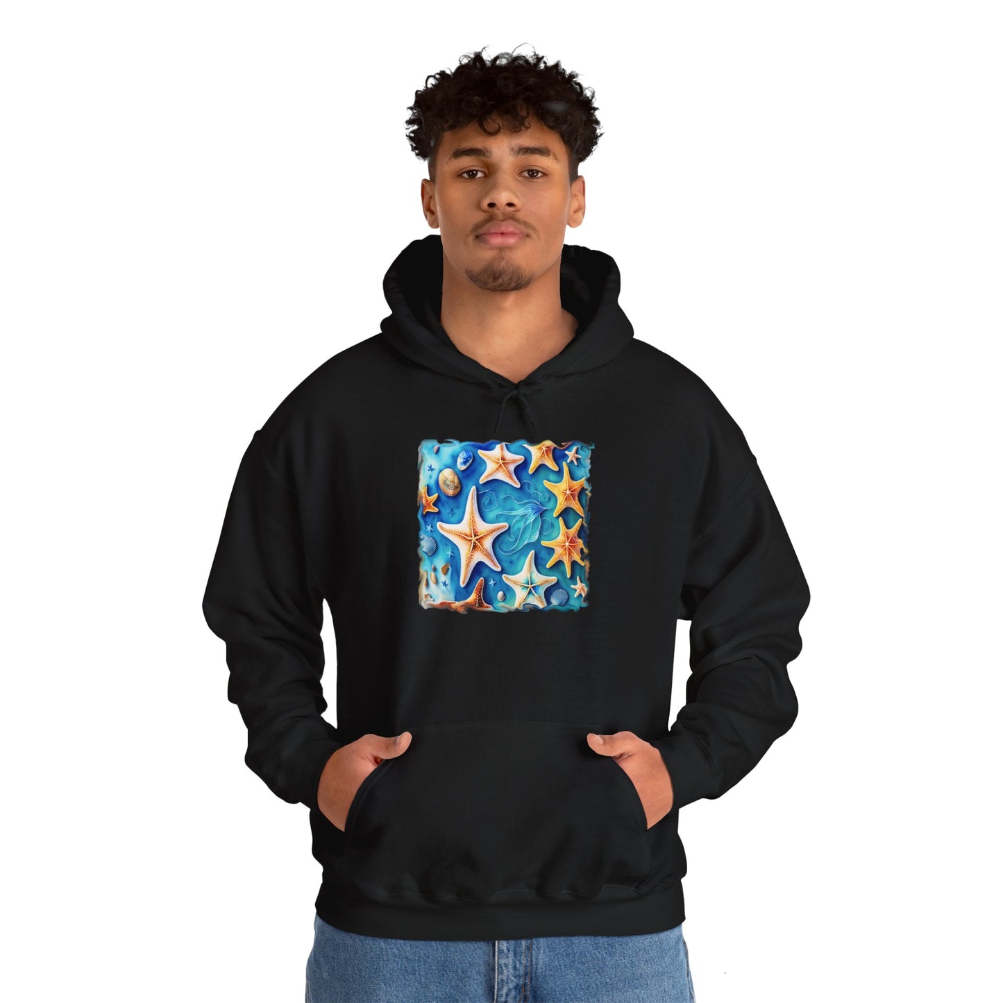 Star Fishes, Unisex Gildon Heavy Blend™ Hooded Sweatshirt,