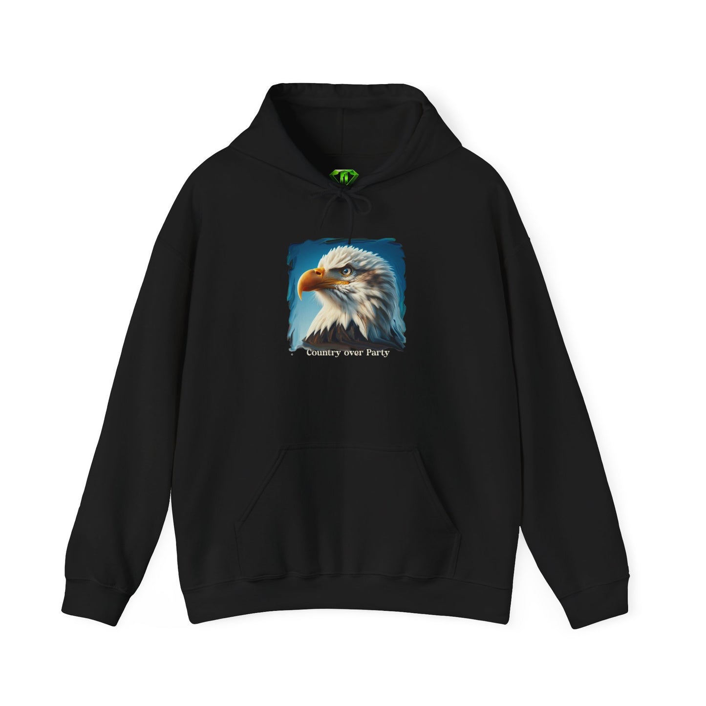 Country over Party, Unisex Gildon Heavy Blend™ Hooded Sweatshirt