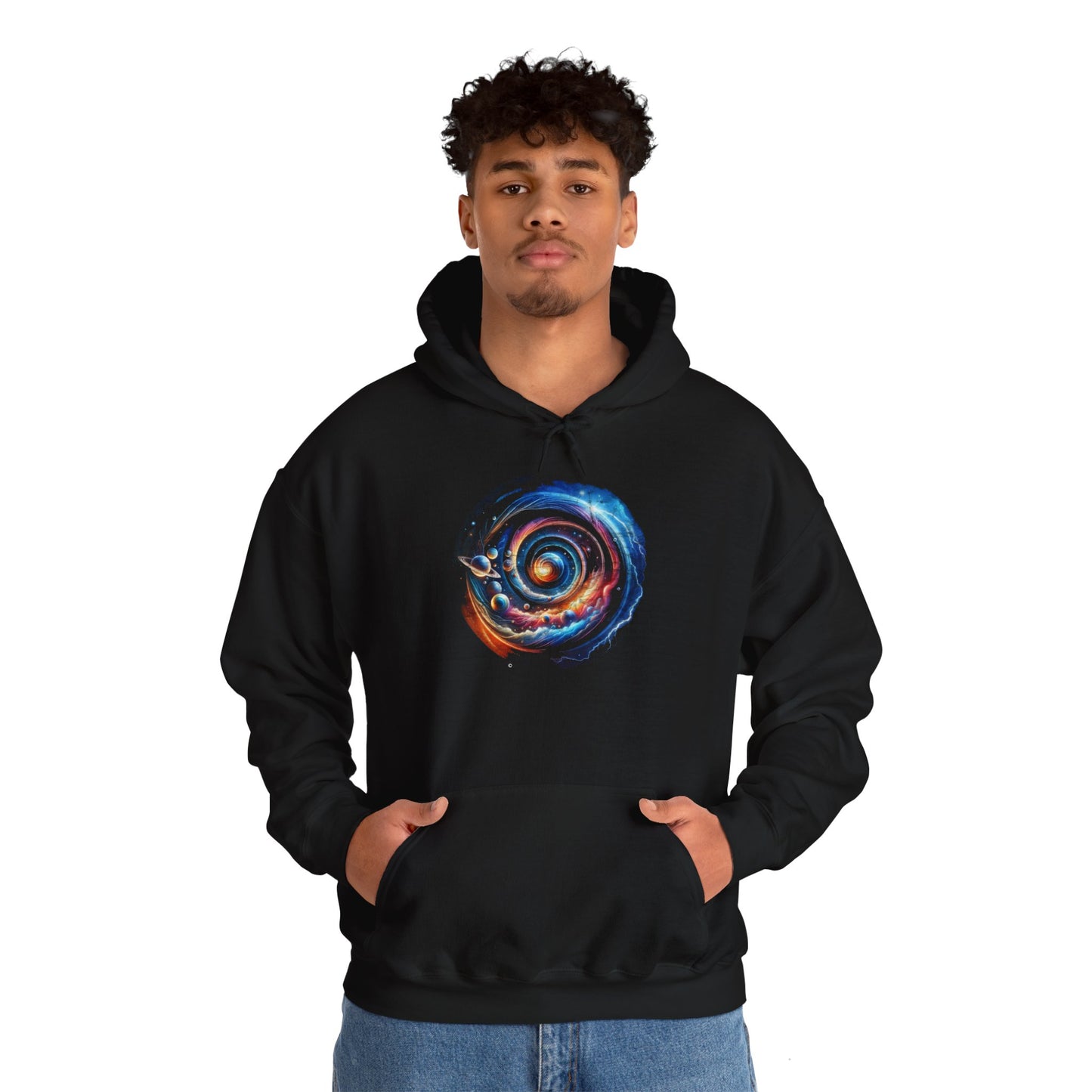 Galaxy Swirl Hoodie, Unisex Gildon Heavy Blend™ Hooded Sweatshirt