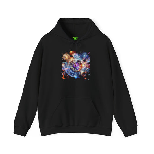 Time & Space Hoodie, Unisex Gildon Heavy Blend™ Hooded Sweatshirt