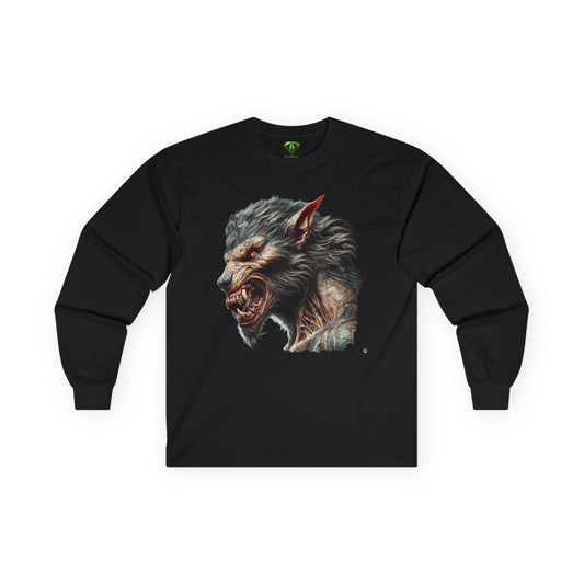 Hungry Werewolf Long Sleeve T-shirt, Unisex Tees,