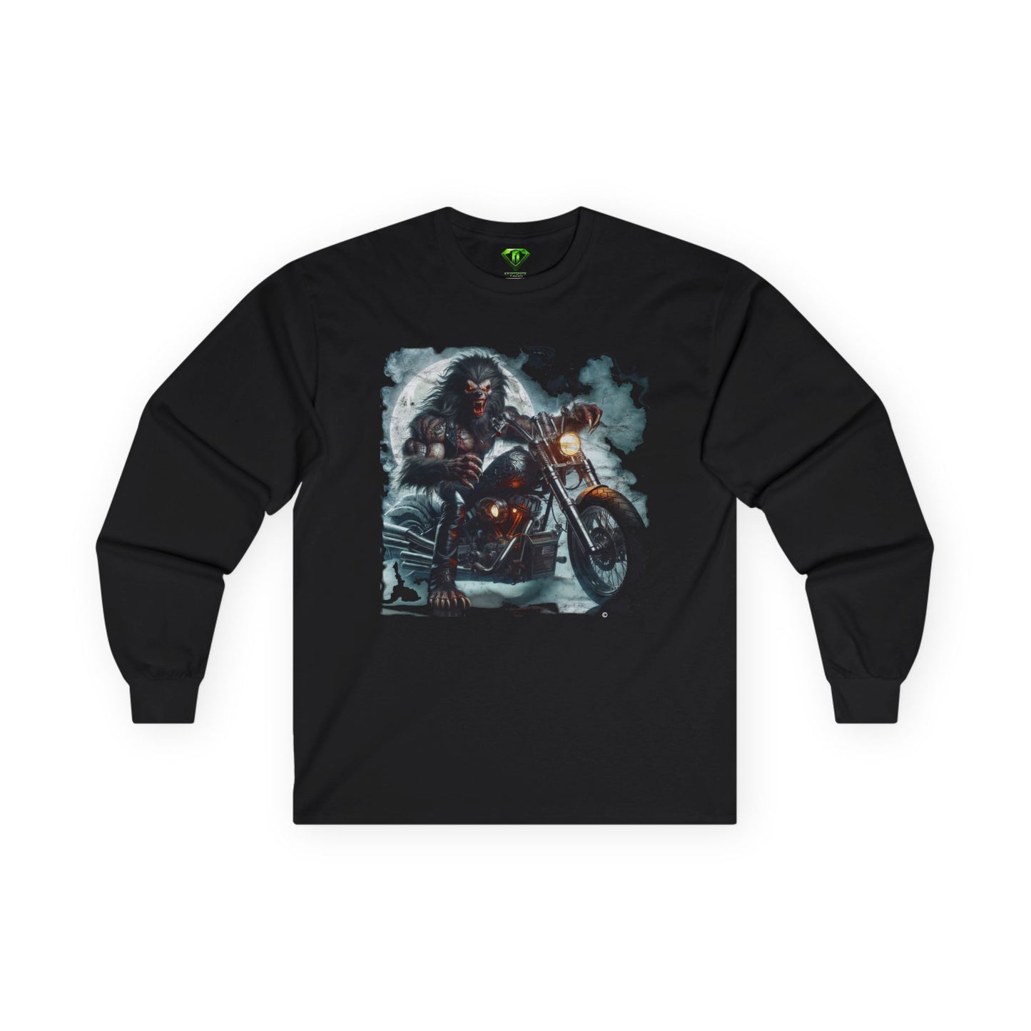 Werewolf Rider Long Sleeve T-Shirt, Unisex Tees,