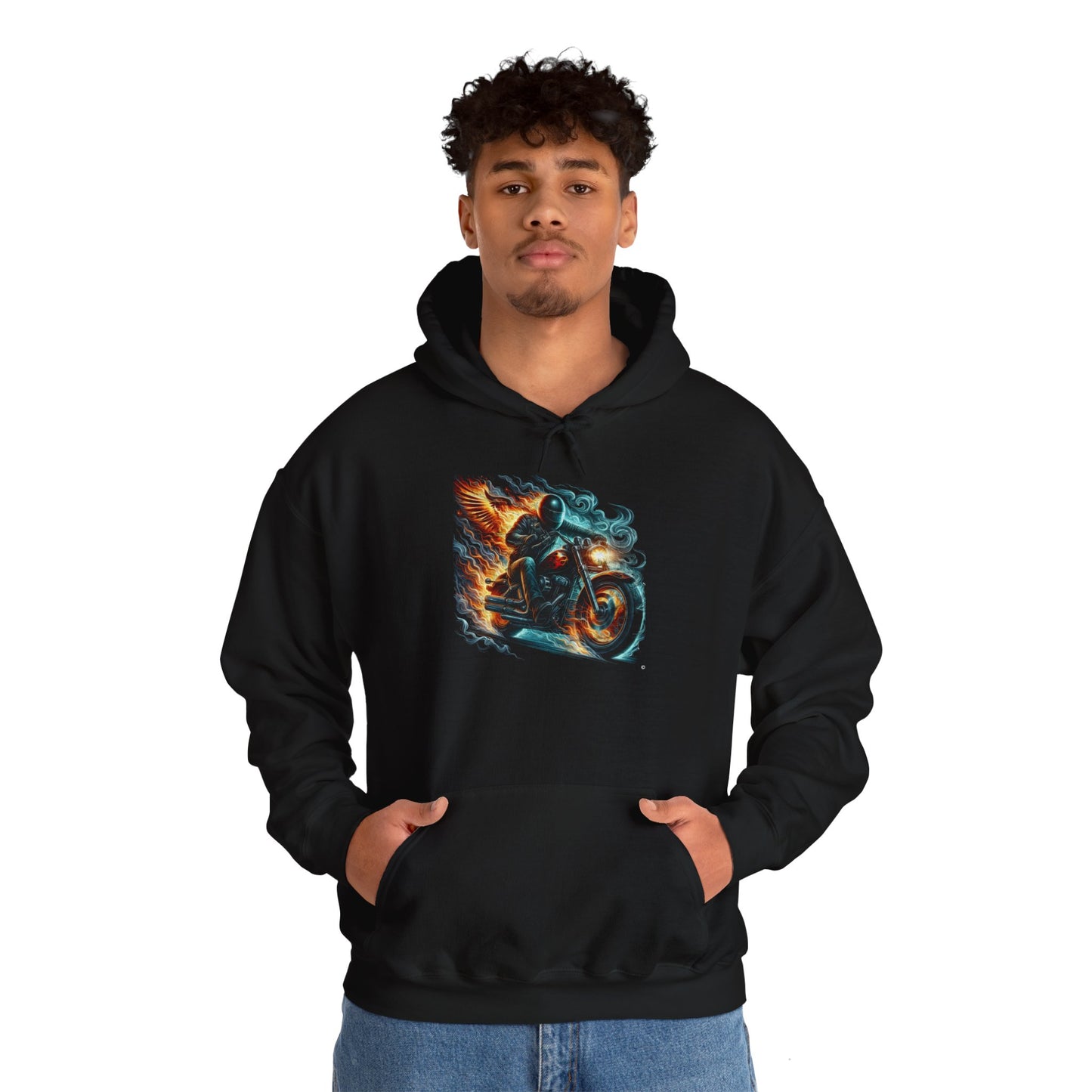 Ghost Rider Hoodie, Unisex Gildon Heavy Blend™ Hooded Sweatshirt