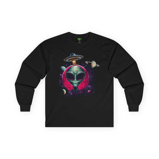 Braxon Male Alien Long Sleeve T-shirt, Unisex Tees,